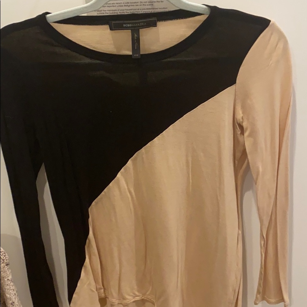 Bcbg two tone shirt